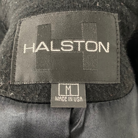 Halston Black Wool Jacket Made in the USA - Picture 3 of 6